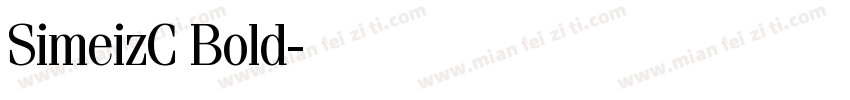 SimeizC Bold字体转换